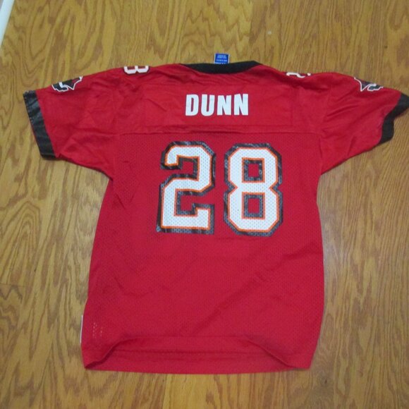 Vintage Warrick Dunn #28 Tampa Bay Buccaneers Youth Jersey L 14-16 by Champion - Picture 2 of 5
